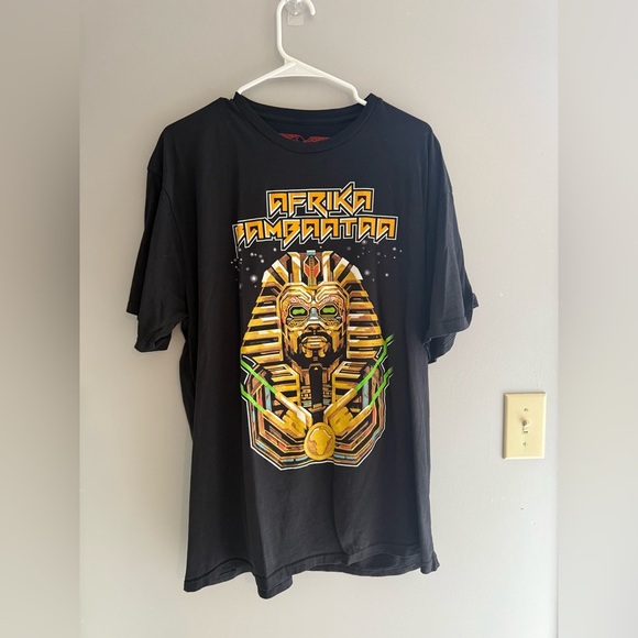 Control Industry Afrika Bambaataa Pharaoh T Shirt Black Size XL Short Sleeve - Picture 1 of 5